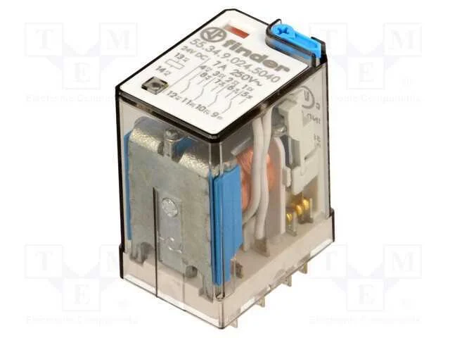 Relé Ele. 4pdt 24vdc 7a/250vac 7a/30vdc