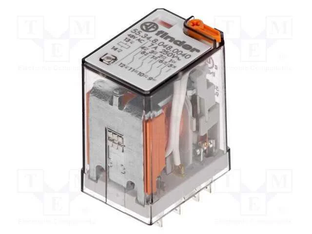 Relé Ele.  4PDT  48VAC 7A/250VAC 7A/30VDC