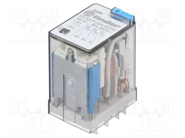 Retransmitirlo. 3pdt 24vcc 10a/250vac 600?