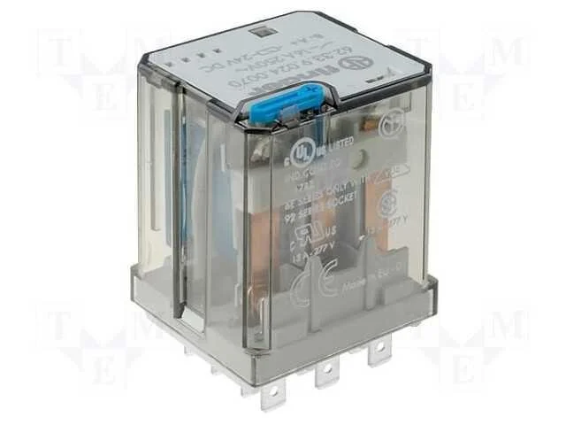 Retransmitirlo. 3pdt 12vcc 16a/250vac 16a/30vcc 1.