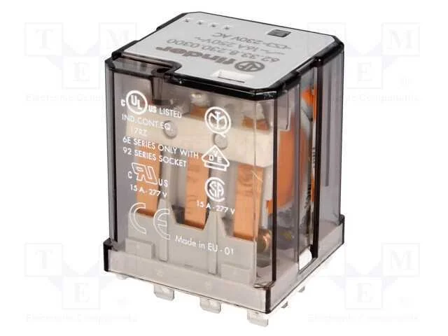 Relé Ele.  3PST-NO  230VAC 16A/250VAC