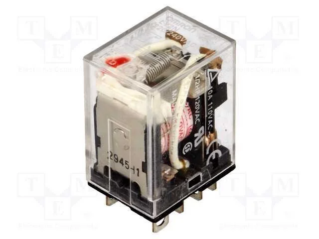 Retransmitirlo. Dpdt 230vca 10a/110vca 10a 240w