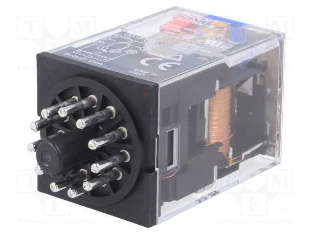 Retransmitirlo. 3pdt 24vcc 10a/250vac 10a 1.4w