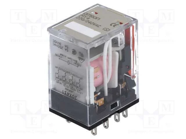 Relé Ele. 4pdt 240vac 5a/220vac 5a/24vdc