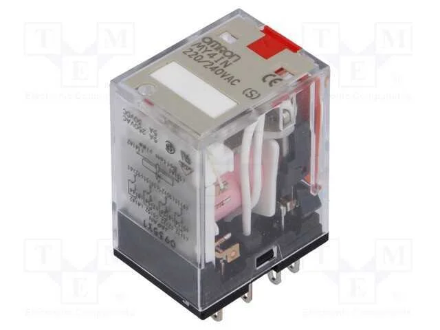 Relé Ele. 4pdt 230vac 5a/220vac 5a/24vdc