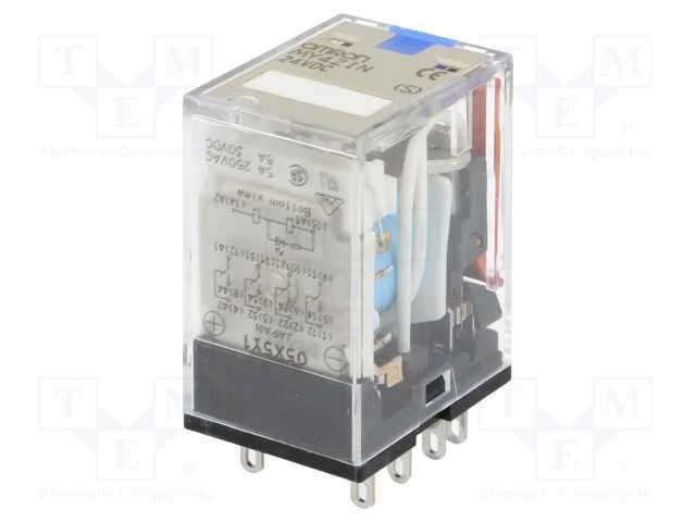 Relé Ele.  4pdt 24vdc 5a/220vac 5a/24vdc