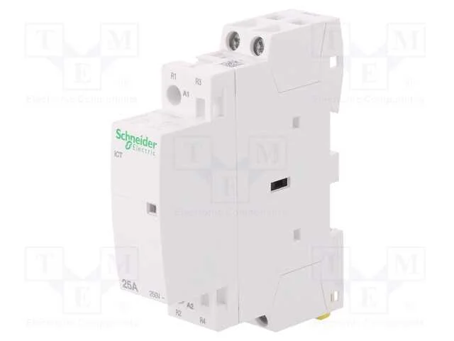 Contator: 2-De Polo de Instalação, 25a, 230÷240vac, Nc X2, Ip20
