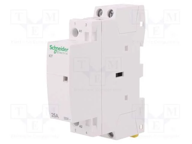 Contator: 2-De Polo de Instalação, 25a, 20vac, No X2, Ip20, W: 18mm