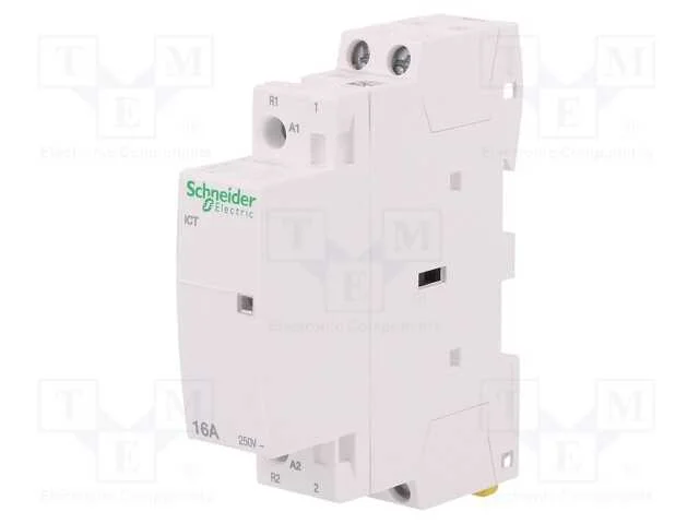 Contator: 2-De Polo de Instalação, 16a, 230÷240vac, Nc + No, Ip20