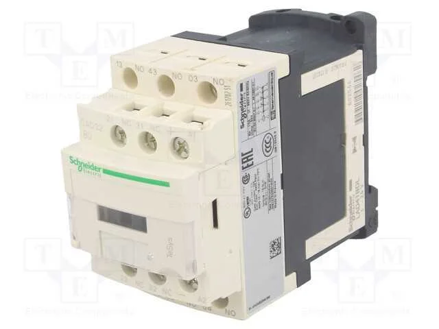 Contator: 5 Polos, Nc X2 + No X3, 24vdc, 10a, Cad,Tesys D, W: 45mm