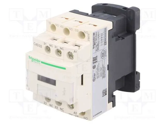 Contator: 5 Polos, Nc X2 + No X3, 110vac, 10a, Cad,Tesys D, W: 45mm