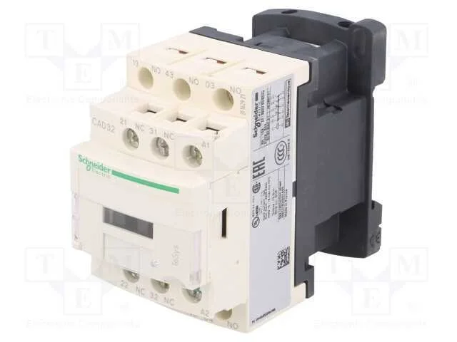 Contator: 5 Polos, Nc X2 + No X3, 48vac, 10a, Cad,Tesys D, W: 45mm