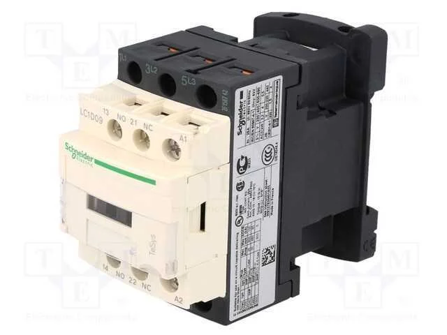 Contator: 3 Polos, No X3, Contatos Auxiliares: No + Nc, 24vdc, 9a