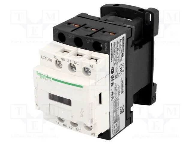 Contator: 3 Polos, No X3, Contatos Auxiliares: No + Nc, 48vac, 18a