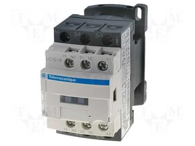 Contator: 3 Polos, No X3, Contatos Auxiliares: Nc + No, 24vdc, 18a