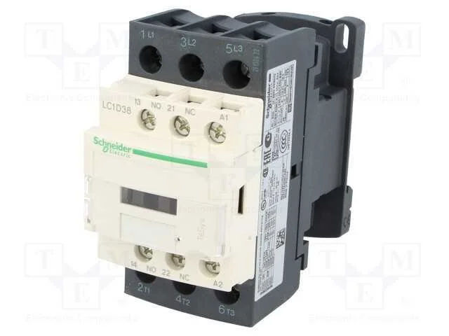 Contator: 3 Polos, No X3, Contatos Auxiliares: No + Nc, 48vac, 38a