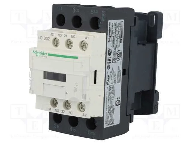 Contator: 3 Polos, No X3, Contatos Auxiliares: No + Nc, 48vac, 32a
