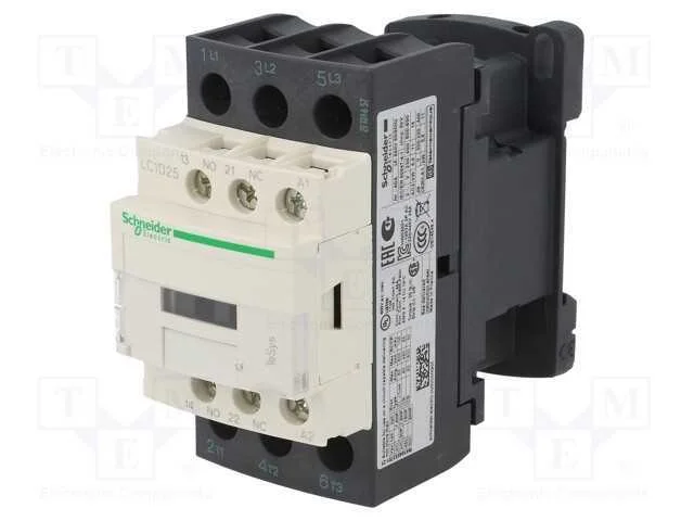Contator: 3 Polos, No X3, Contatos Auxiliares: No + Nc, 400vac