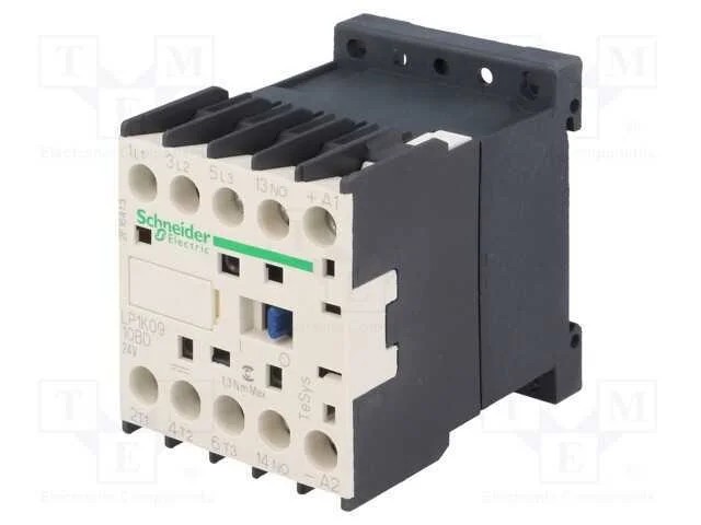 Contator: 3 Polos, No X3, Contatos Auxiliares: No, 24vdc, 9a, 690v