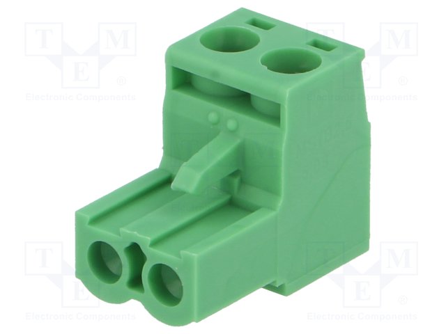 Bloco Terminal Separavel Femea 2 Pinos Verde