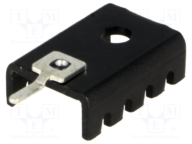 Disipador de Calor Prensado En U To202 To220 Negro