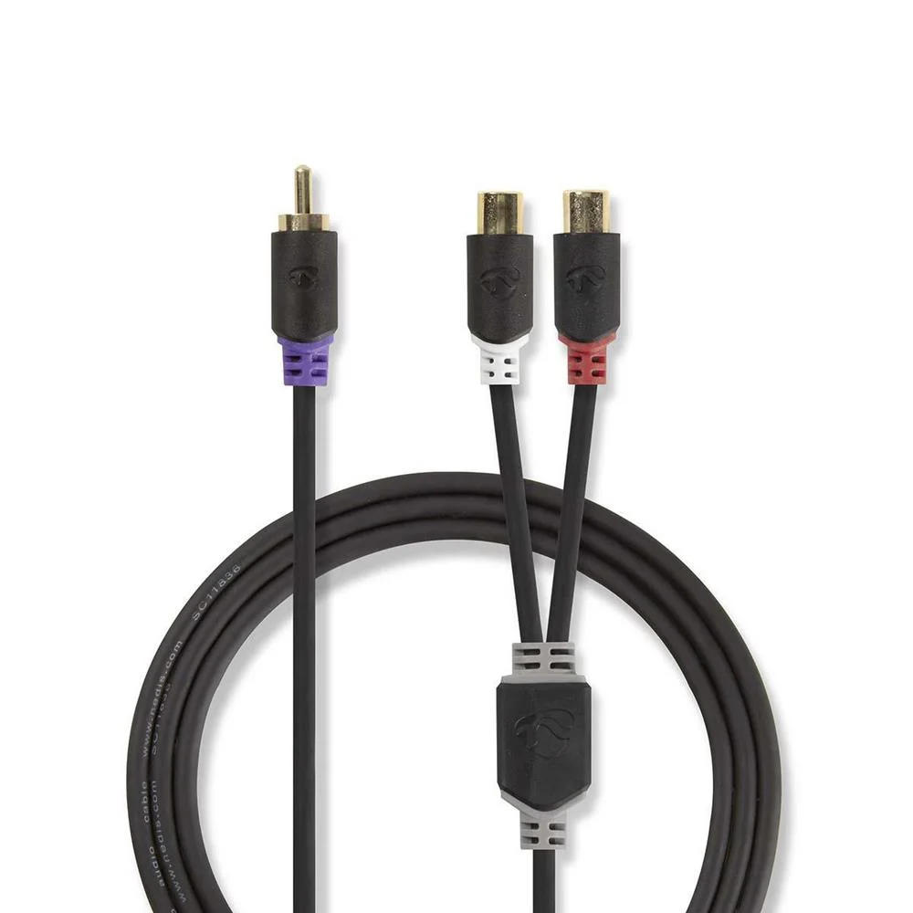 Cable para Subwoofer | Rca Macho - 2x Rca Hembra .