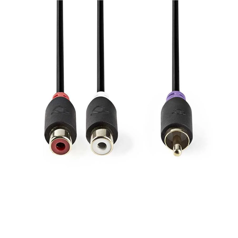 Cable para Subwoofer | Rca Macho - 2x Rca Hembra .