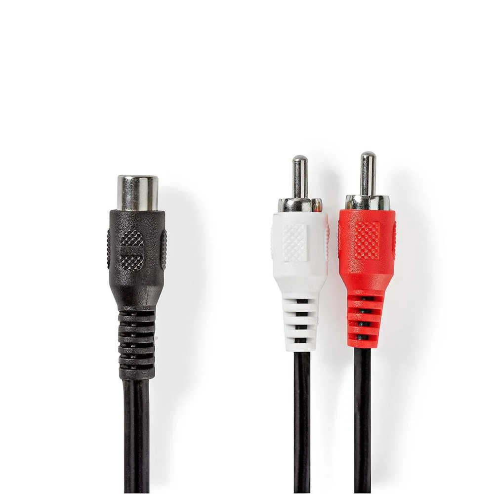 Cabo Subwoofer  2x Rca Masculino - Rca Feminino .