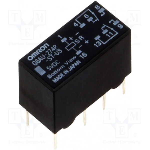 Relé Eletrom Dpdt 5vdc 05a125vac 2a30vdc