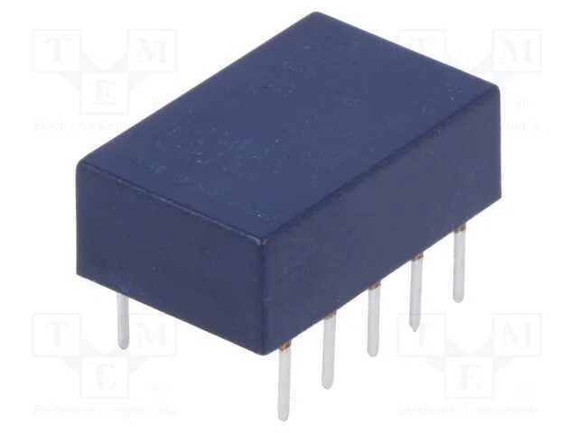 Relé: Eletromagnético, Dpdt, Ubobina : 12vdc, Icontactos Max: 2a
