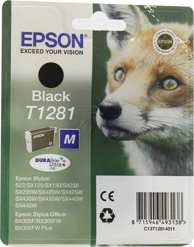 Epson Tinteiro Preto M S22/Sx125/130/425w/Bx305f C/Radio Fre