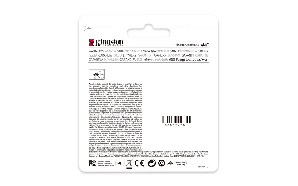 Cartão de Memória Micro Sdxc 128gb + Adaptador Sd - Kingston
