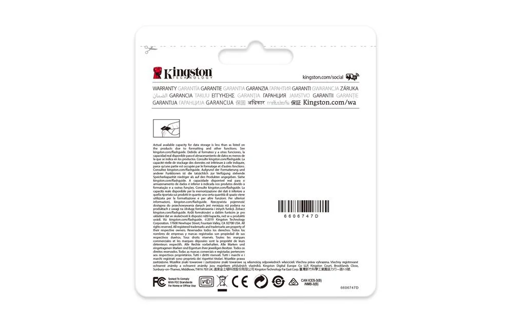 Cartão de Memória Micro Sdxc 64gb - Kingston