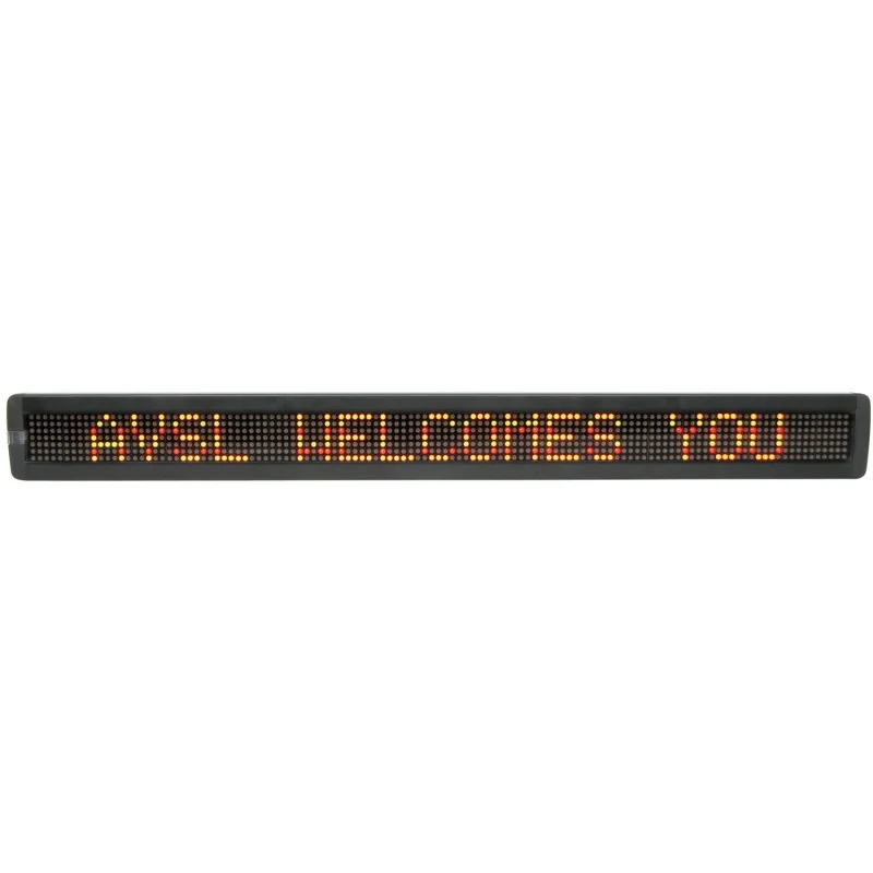 Displays de mensagens em movimento com LED