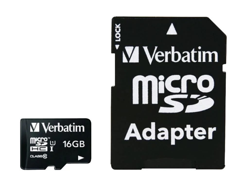 Sd Microsd Card  16gb Verbatim Sdhc Premium Class10 + Adapte Retail