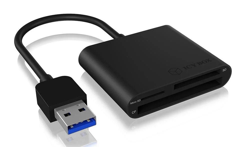 Leitor de Cartão Preto Usb 3.0