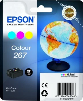 Tinteiro Cores 267 Wf-100 - C13t26704010 - Epson