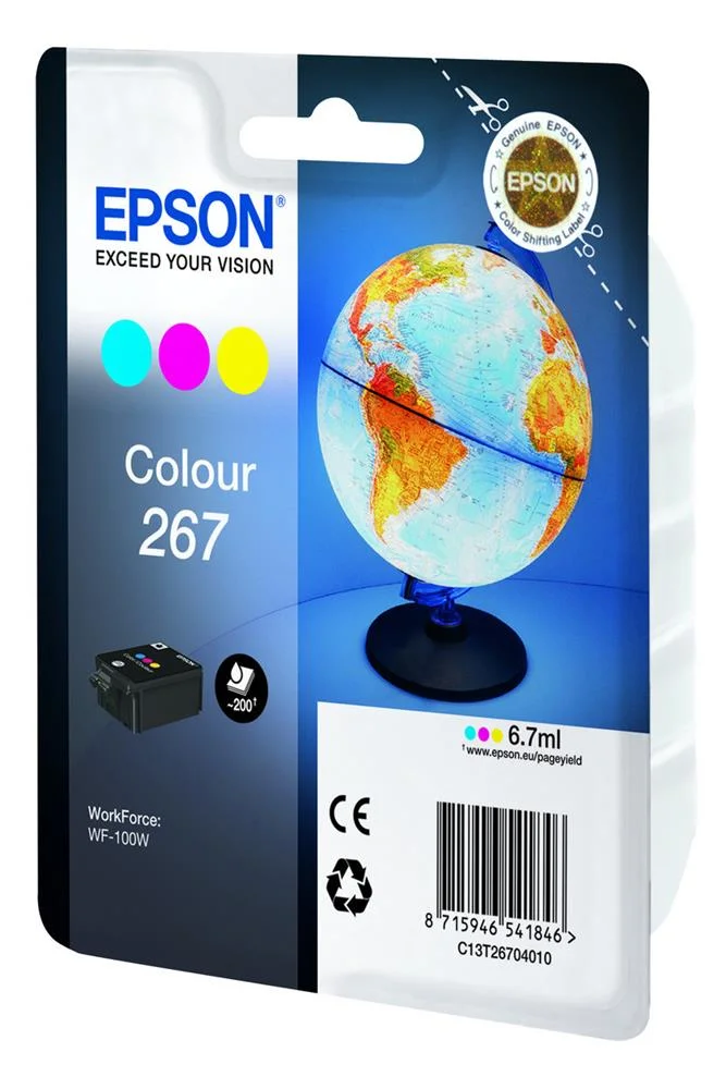 Tinteiro Cores 267 Wf-100 - C13t26704010 - Epson