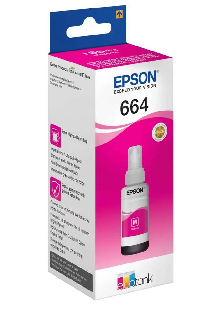 Tinteiro Tinta Original Epson 664 Magenta