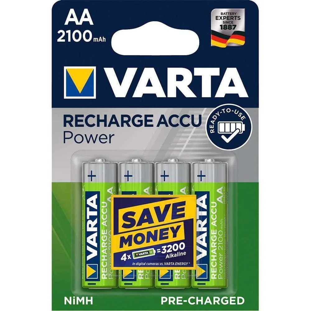 Varta Akku Recharge Power    AA  Hr6  2100mah           4st.