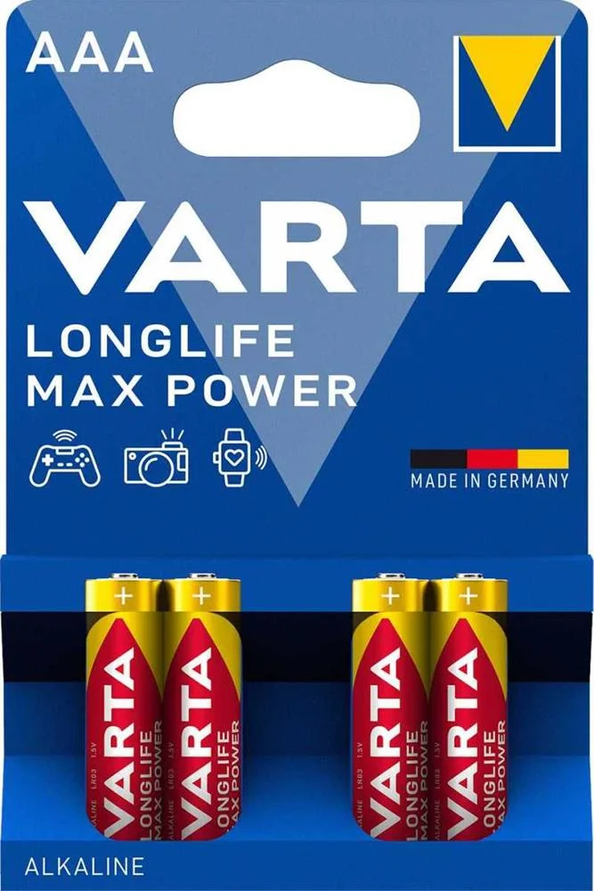 Varta Batterie Longlife Max Power AAA Micro  Neu        4st.