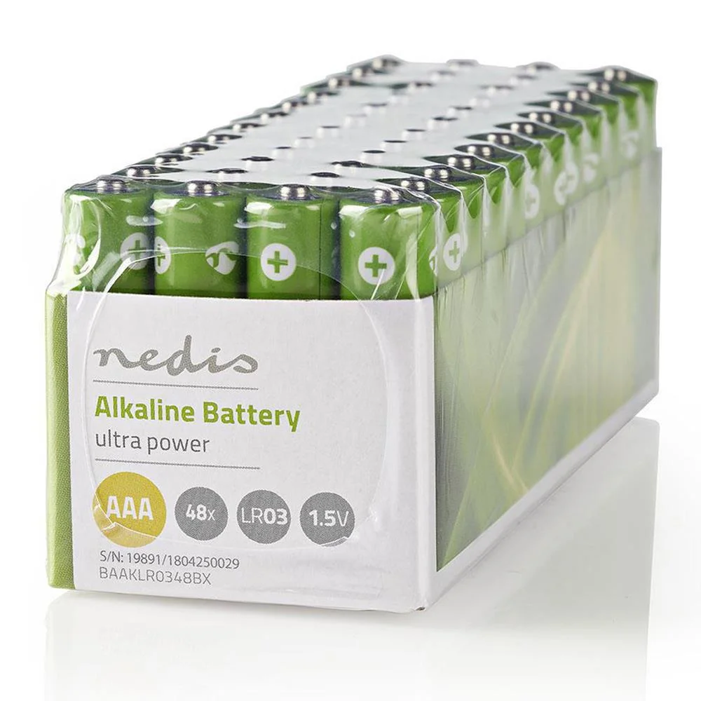 Pilhas Alcalinas Nedis Baaklr0348bx 1.5v Lr03 AAA (48 Unidades)