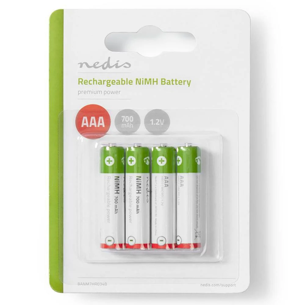 Pila AAA Recargable de Ni-Mh | 1,2 V | 700 Mah | .