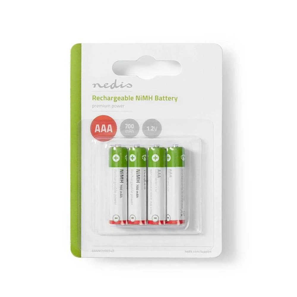 Pila AAA Recargable de Ni-Mh | 1,2 V | 700 Mah | .