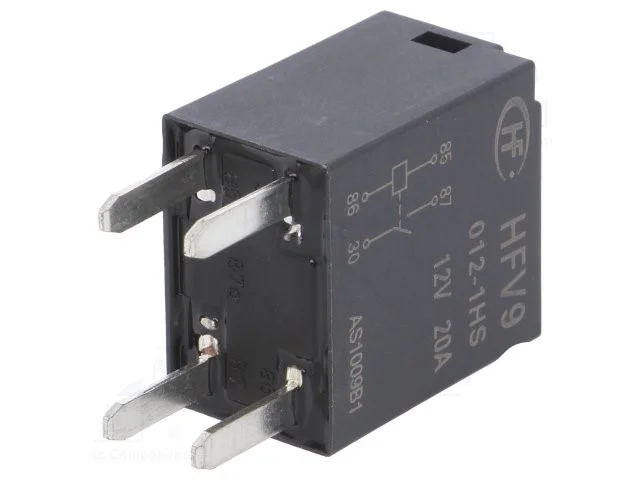 Relé Electromagnético; Spst-No; 12vcc; 30a; 109?;.