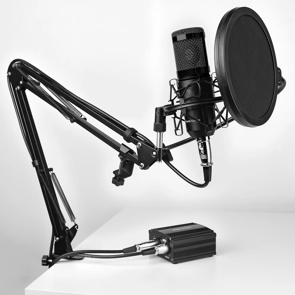 Microfone Mars Gaming 7in1 Professional Kit, Xlr .