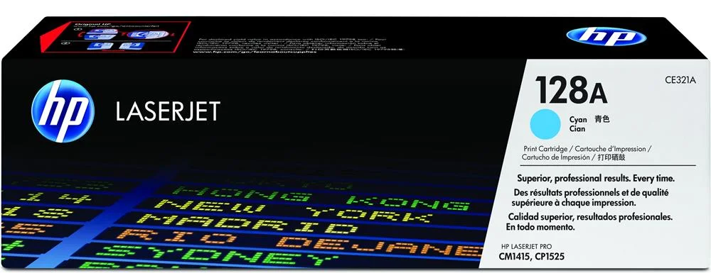 Hp Toner Cart. Ce321a (128a) F?r Lj Cm1415/Cm1415nf/ Cp1525 Cyan