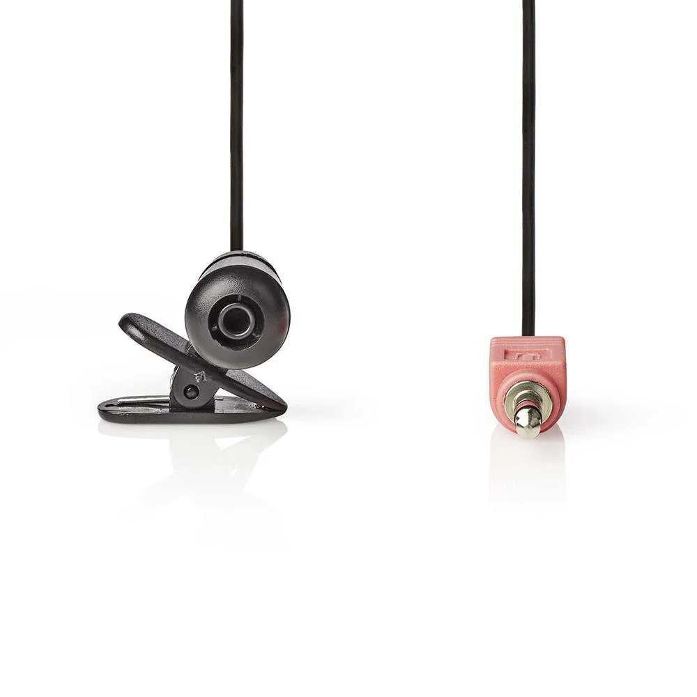 Micrófono Con Cable | Con Pinza | 3,5 Mm | Negro