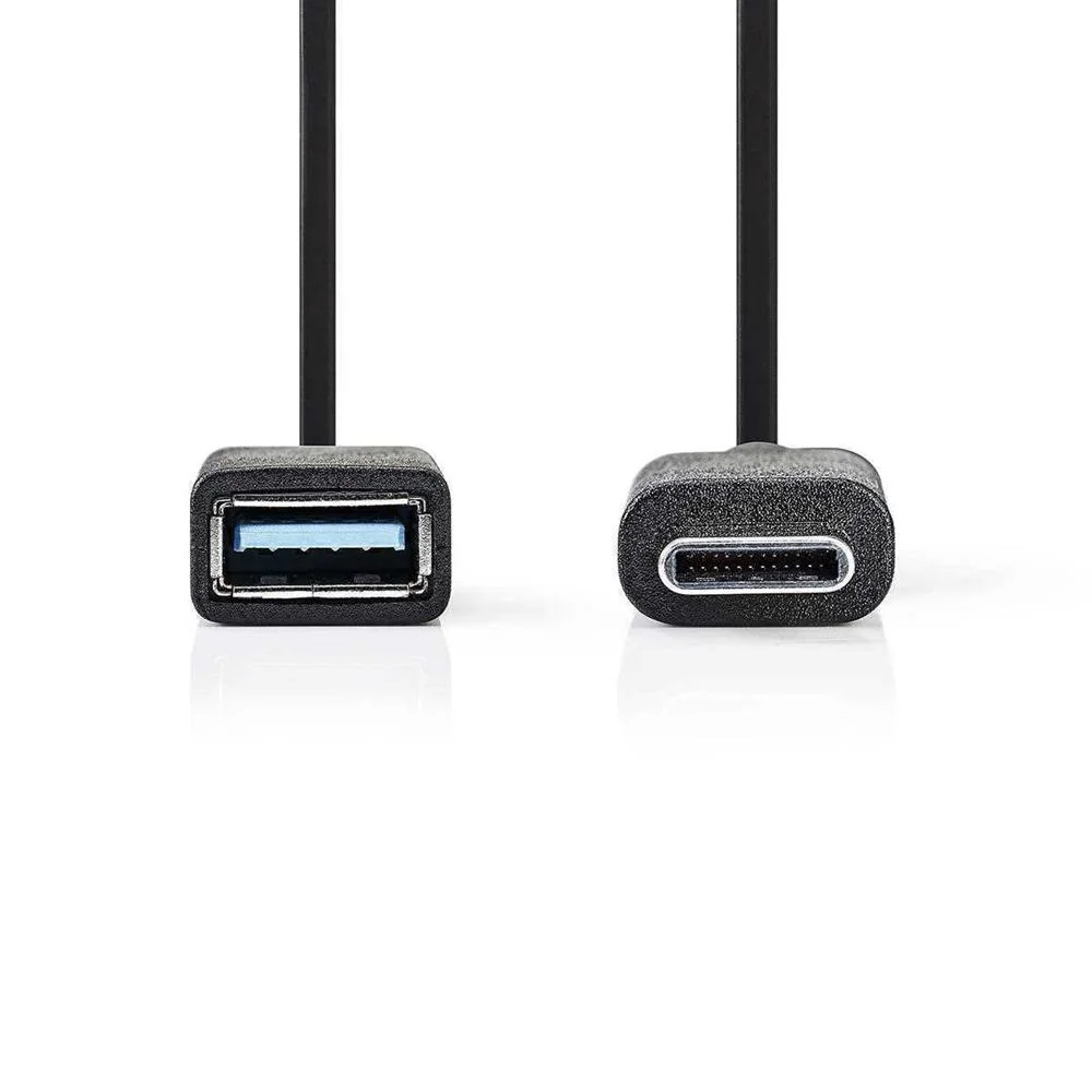 Adaptador Usb-C | Usb 3.2 Gen 1 | Usb-C Macho | Usb-A Hembra | 5 Gbps | 0.15 M | Redondo | Niquela