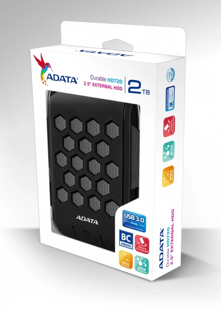 Adata Hd720 External Hard Drive 2000 Gb Black